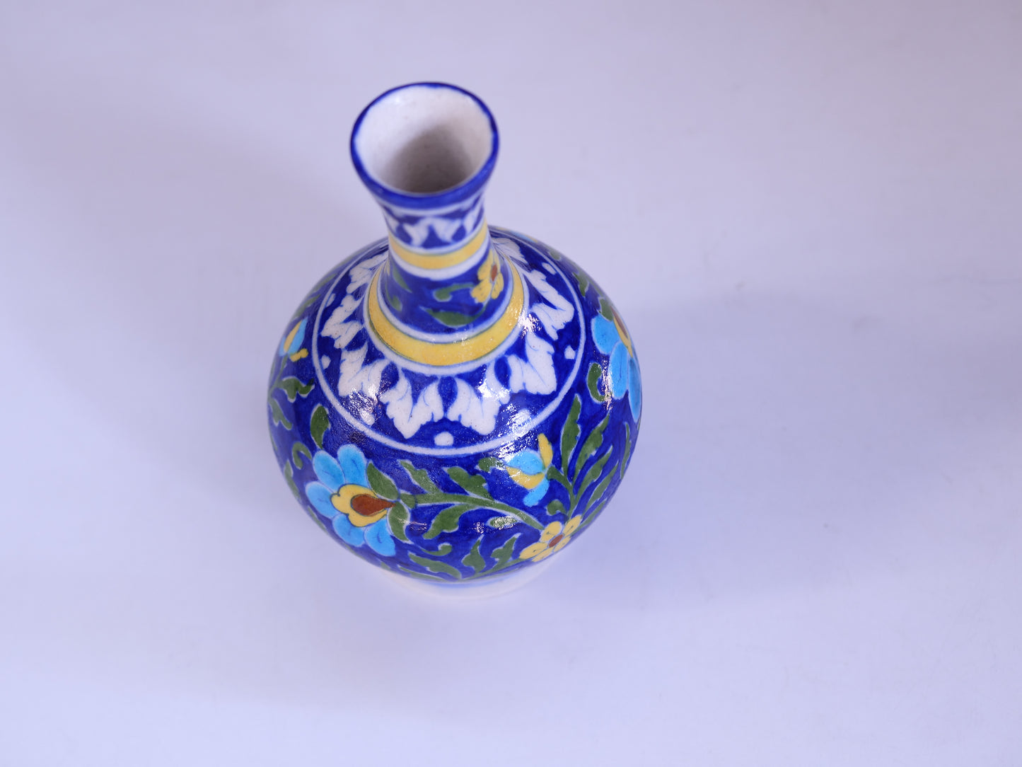 Blue Pottery Flower Vase:-4