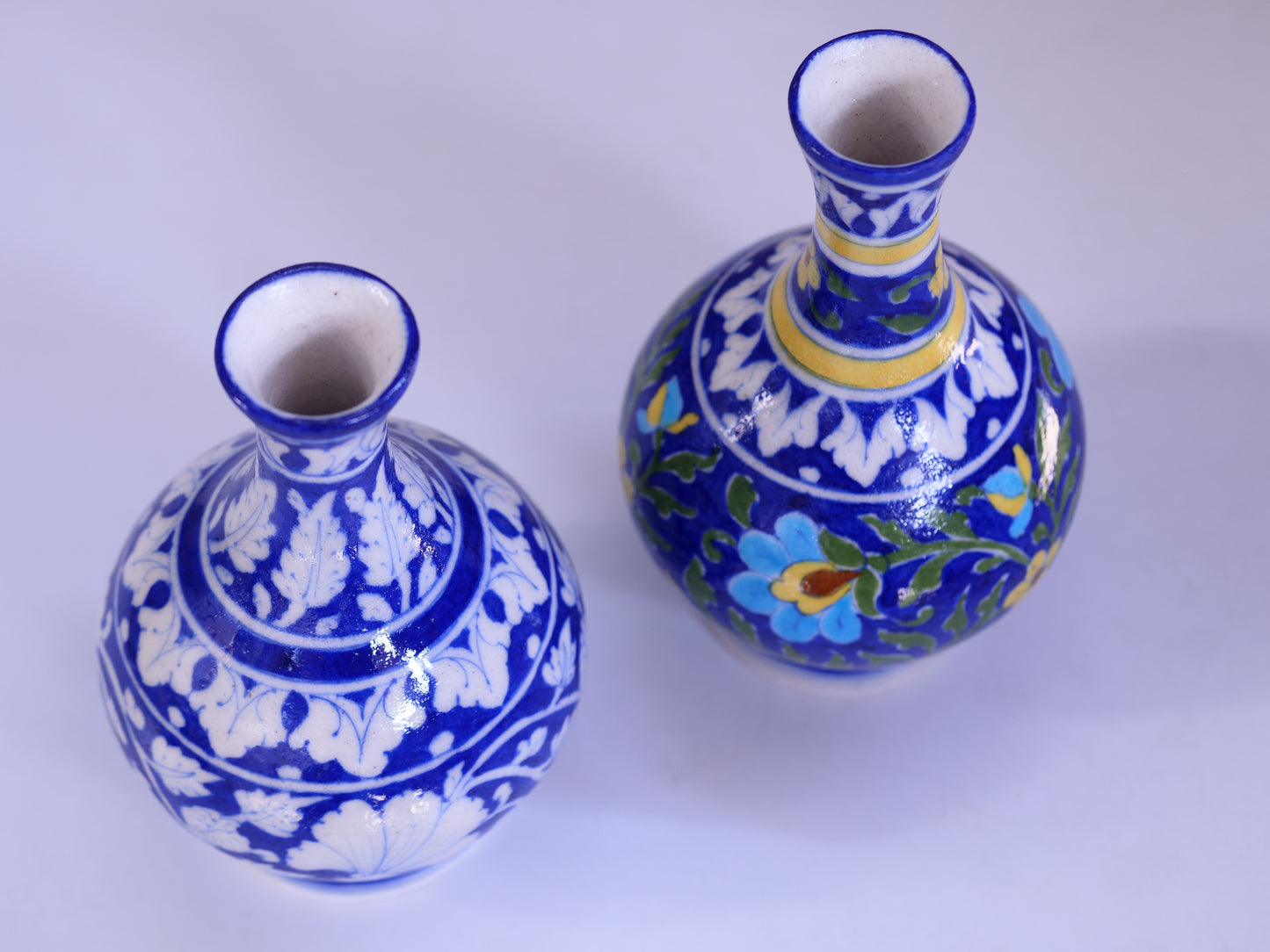 Blue Pottery Flower Vase:-4