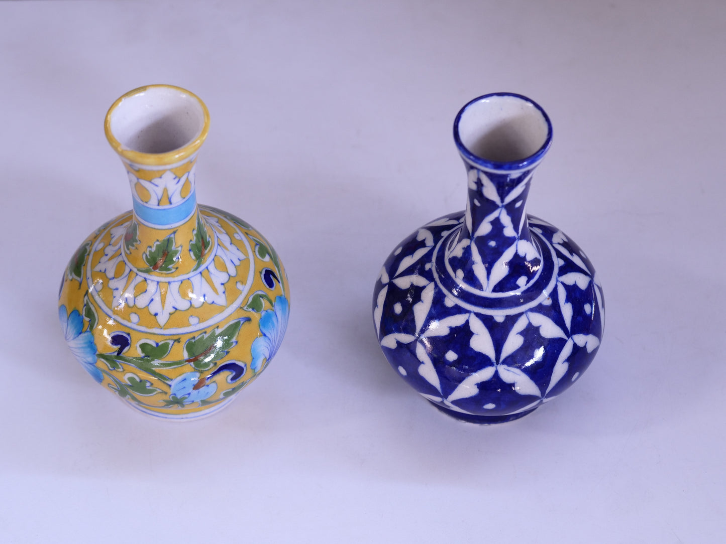 Blue Pottery Flower Vase:-1