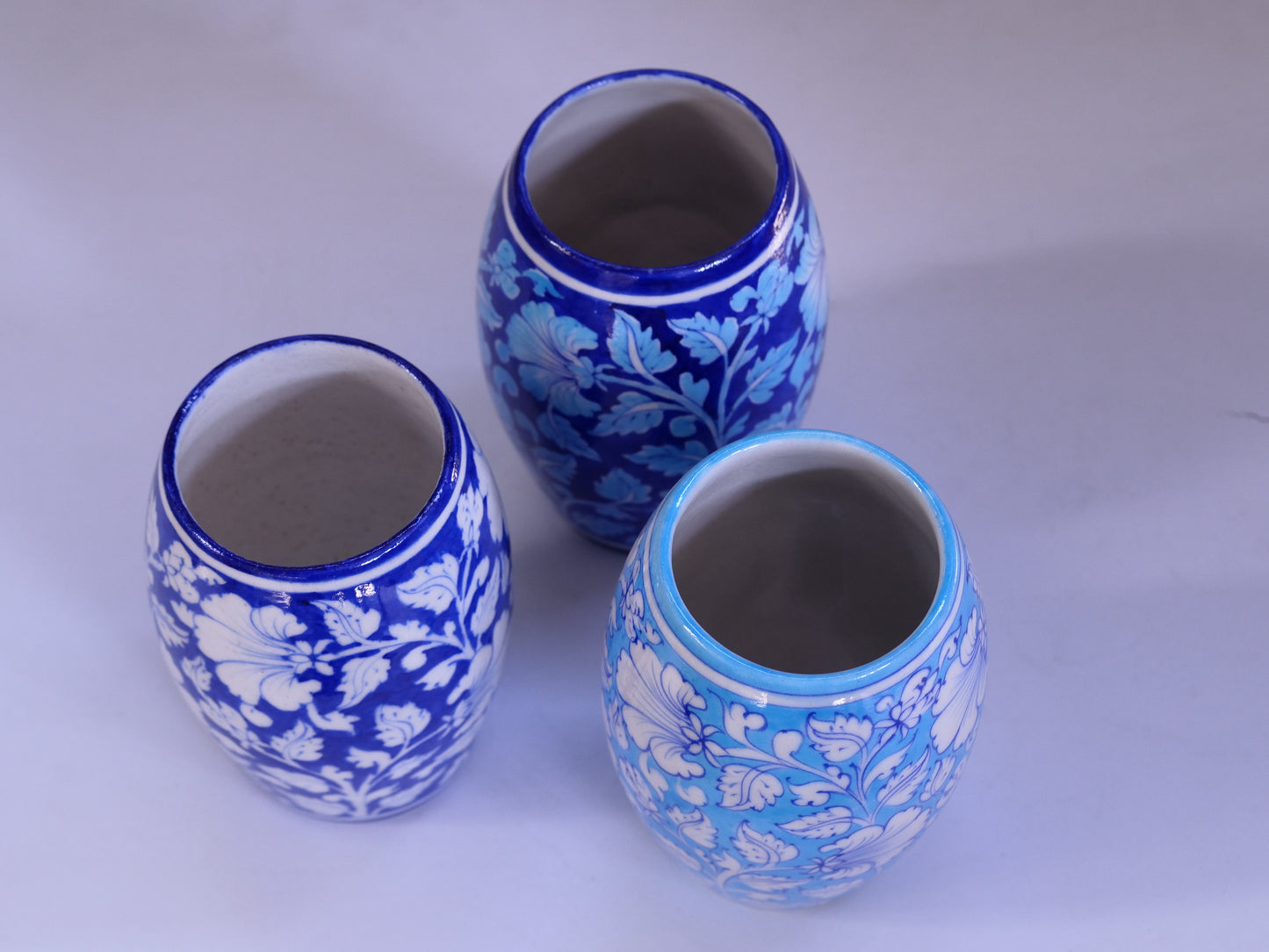 Blue Pottery Flower Vase:-2