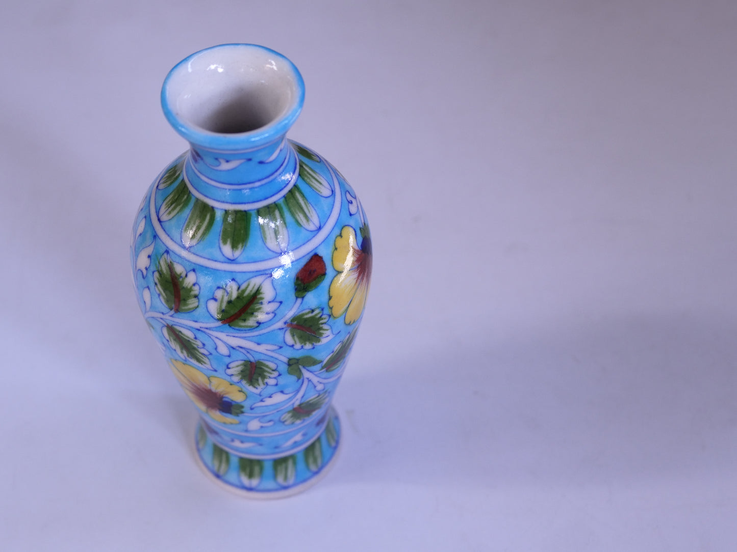 Blue Pottery Flower Vase:-3