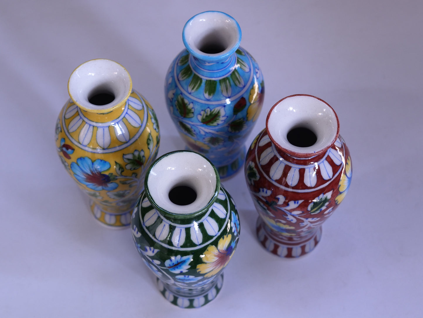 Blue Pottery Flower Vase:-3