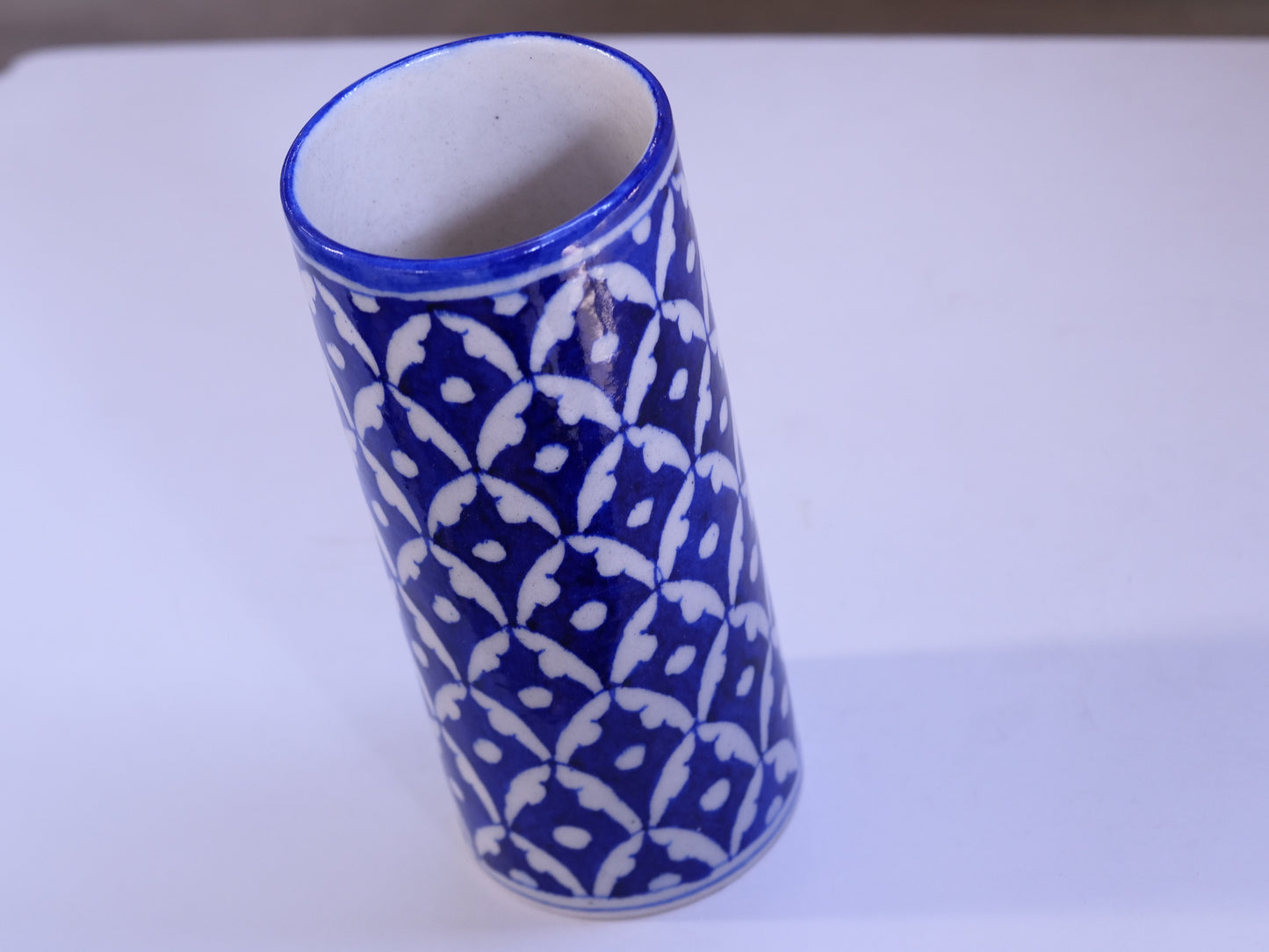 Blue Pottery Flower Vase:-5