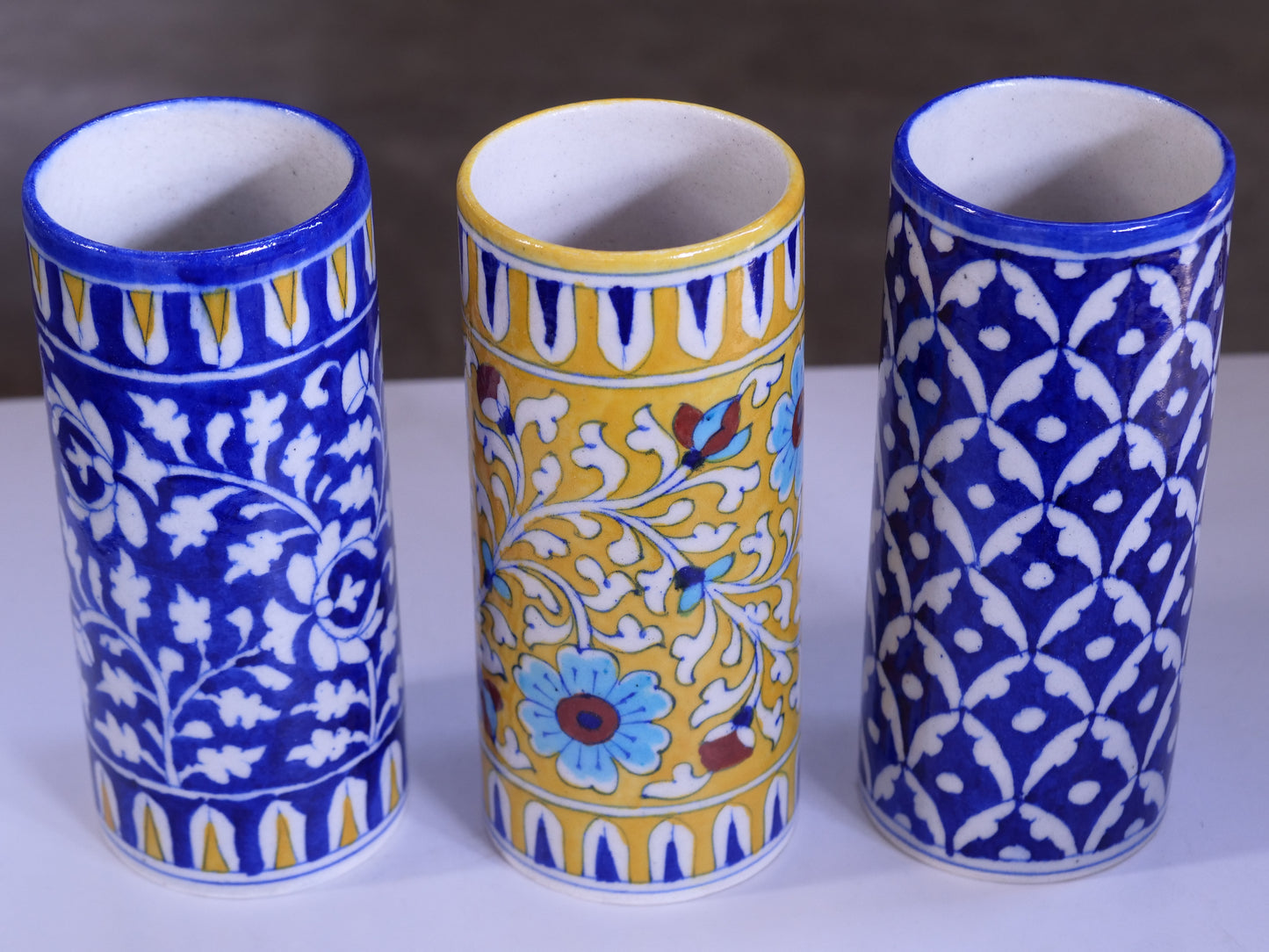 Blue Pottery Flower Vase:-5