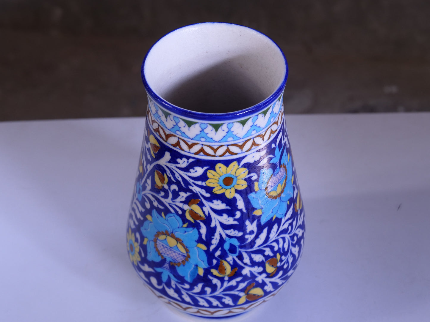Blue Pottery Flower Vase:-6