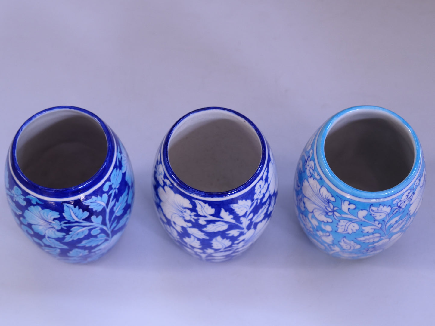 Blue Pottery Flower Vase:-2
