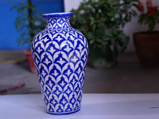 Blue Pottery Flower Vase:-6